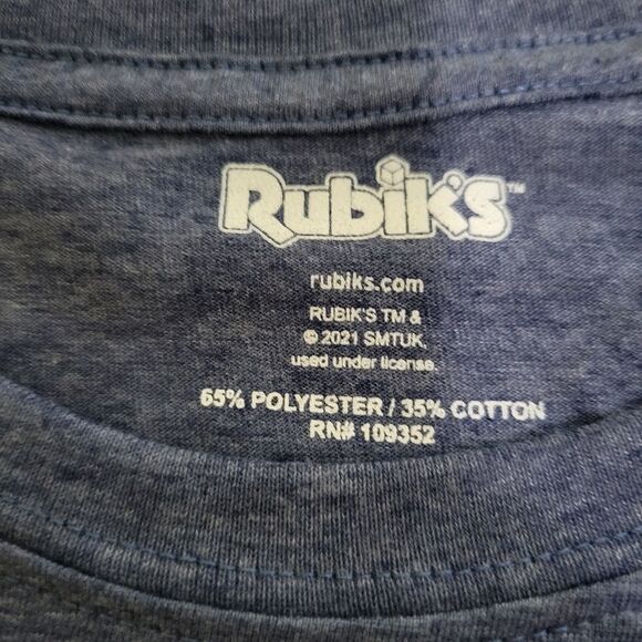 NEW L RUBIKS RUBIK CUBE COLORFUL GRAPHIC TSHIRT LARGE NWT - Picture 6 of 7